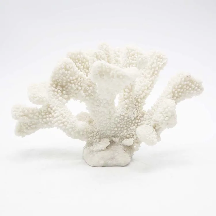Redeco INS Italian White Resin Artificial Coral Reef Retro Aquarium Fish Tank Coral Decoration Home