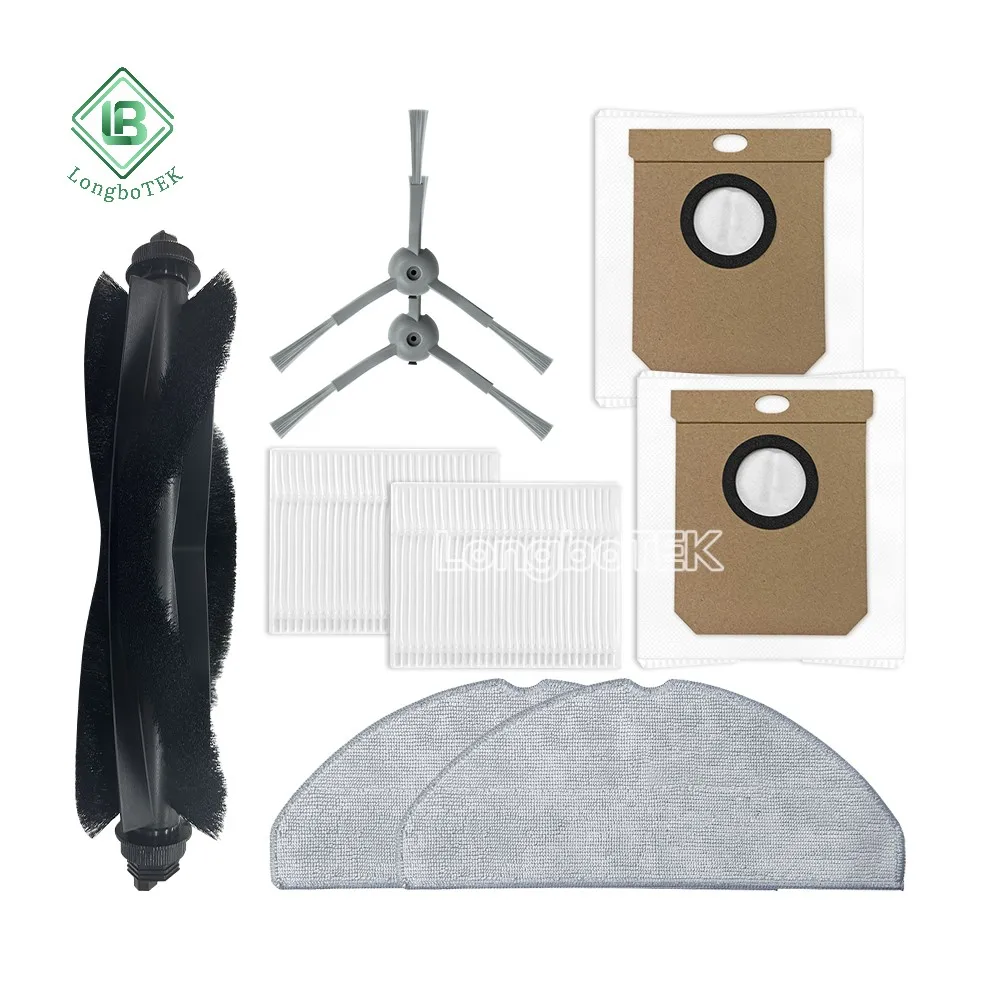 Fit For Eufy L60 Hybrid Robot Vacuum Main Roller Spin Edge Side Brush Hepa Filter Dust Bag Accessory Kit