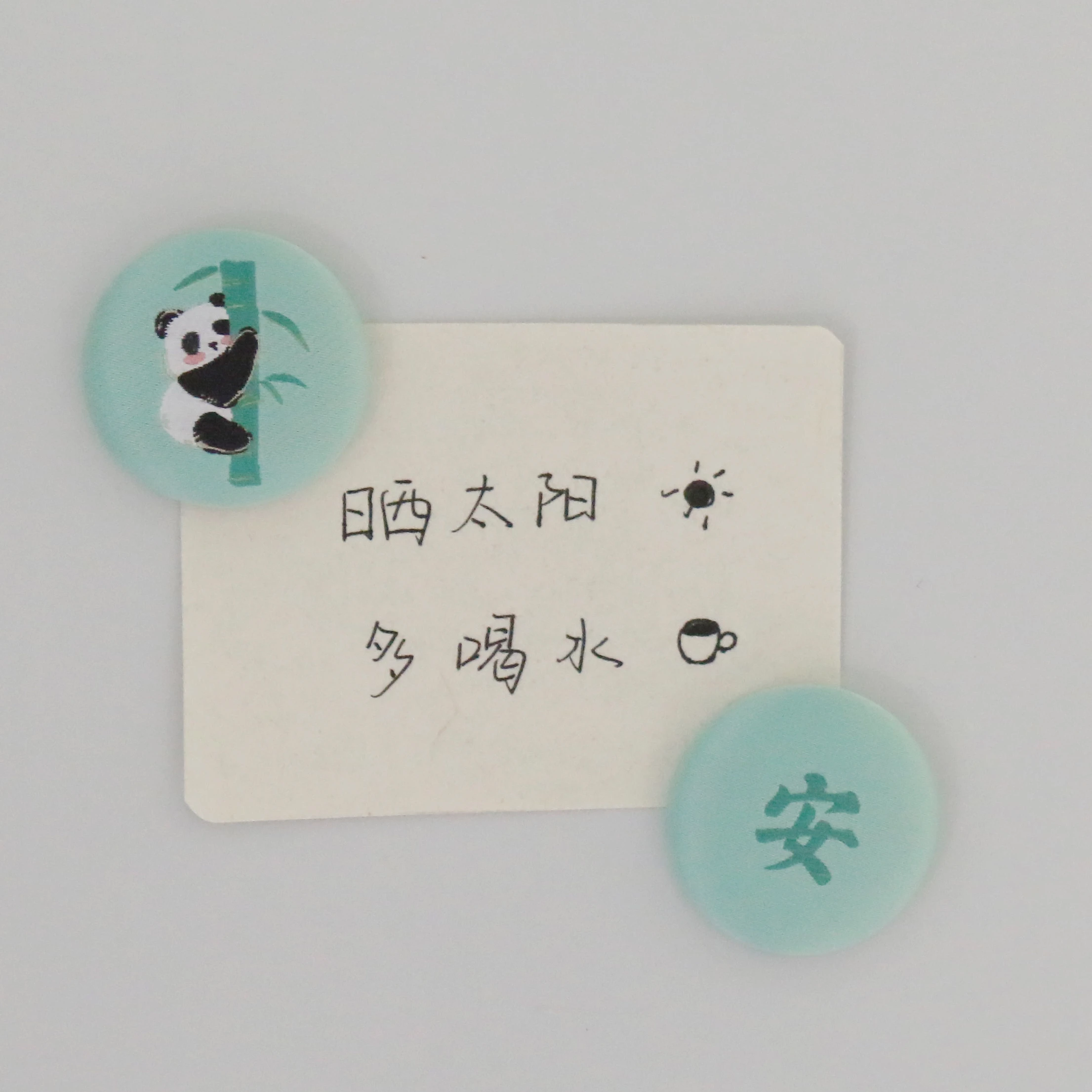 Silk Panda  Embroidered Novelty Magnet for Chinese New Year  wedding decoration Silk embroidered novelty magnet