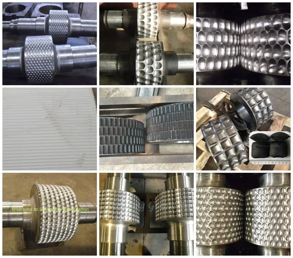 Vanadium trioxide graphite auger precompression high mechanical pressure double roller hydraulic powder compressing machine