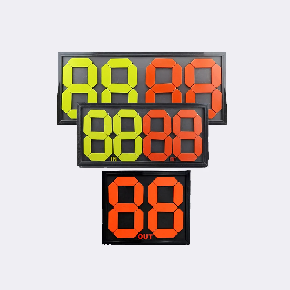 Portable Double Sides Plastic Display Board To Change Football Player For Soccer Manual Substitution Board