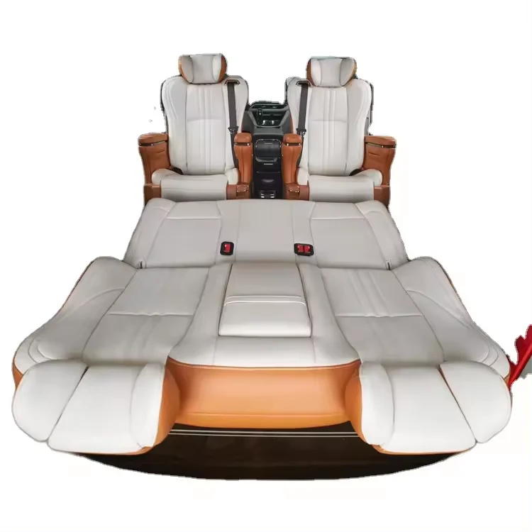 Electric Luxury Leather Adjustable Auto Car Seat With Foot Rest Platform For Hyundai Starex Carnival