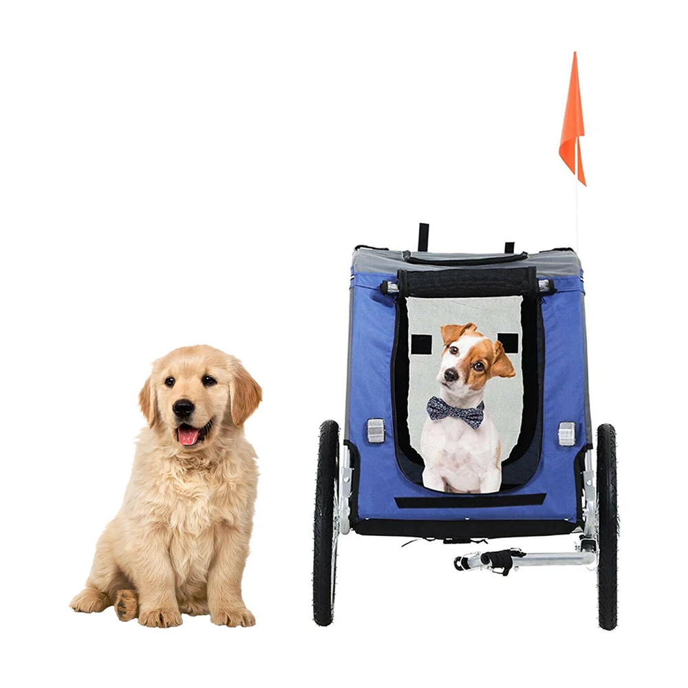 Foldable  Pet Bicycle  Trailer for Camping Pet Stroller  Dog Luggage Carry Transport
