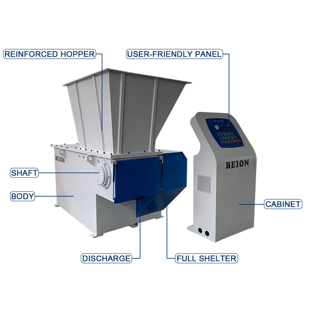 Waste Scrap Metal Shredder / Aluminum Can Shredding Machine