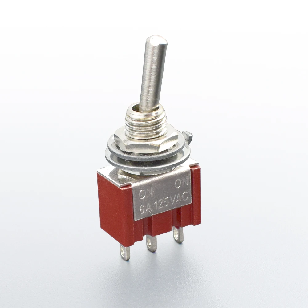 Мини тумблер 6A 125V SPDT 3 Pin ON -