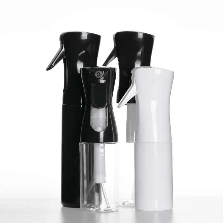Water bottle with pump plastic continuous hair salon spray bottle 200ml 500ml refillable fine mist empty trigger squirt bottle