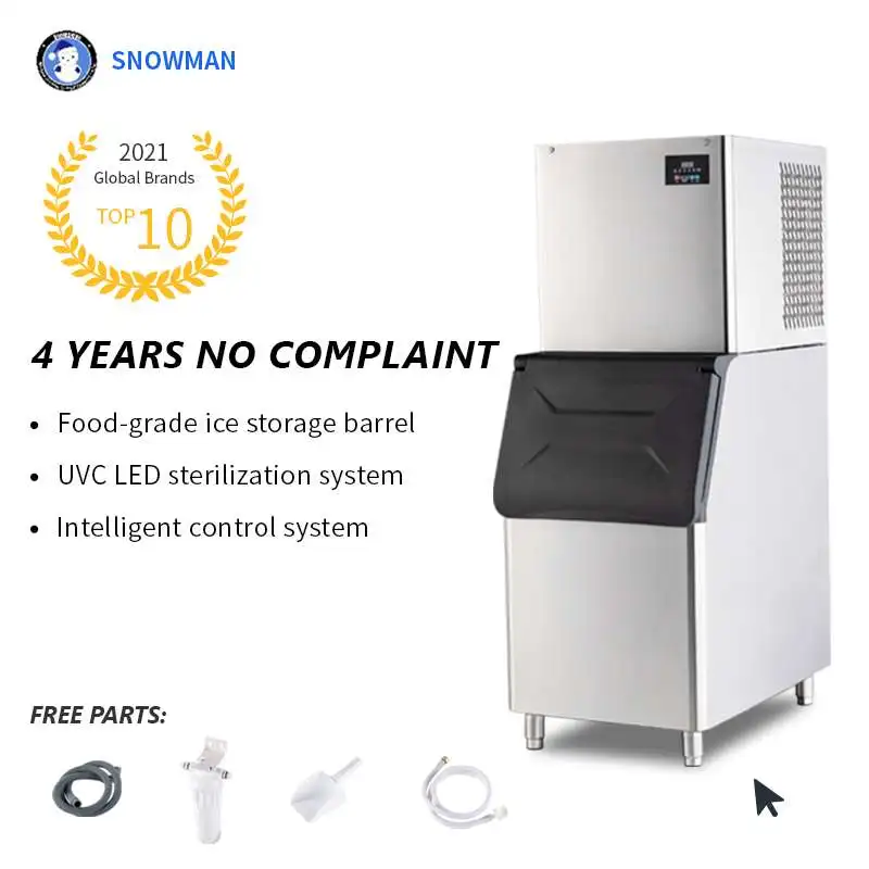 Maquina para hacer hielo en cubos transparentes de gran capacidad maquina de hielo modular