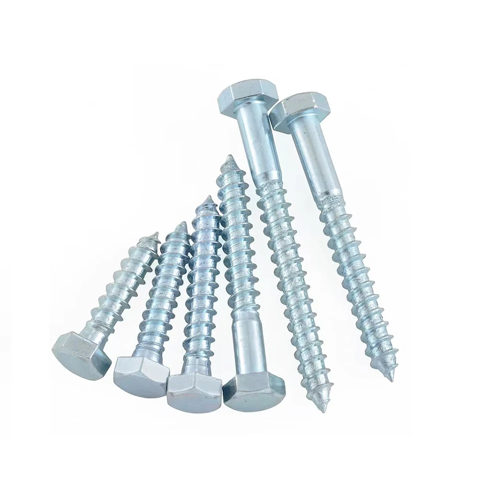 China Manufacturer partial Thread Hexagon Head Wood screw