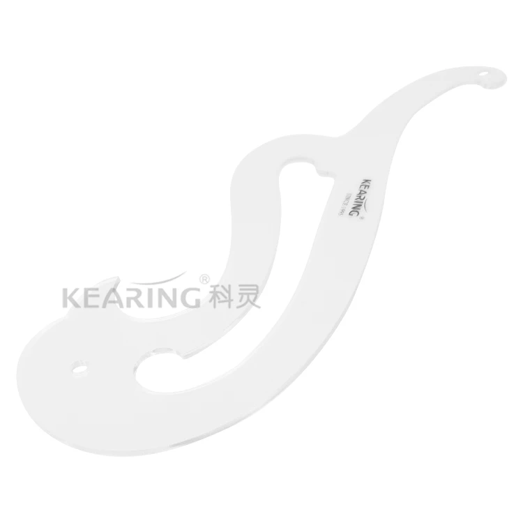 Kearing Transparent Rigid Acrylic Plastic French Curve for Pattern Making Fashion Design Drawing Irregular Curves PM1316