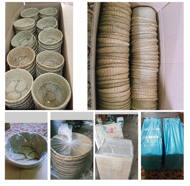 rattan vase flower pot holder plant storage wicker canasta para flores jute flower pot covers natural rattan Flower Pots Cover