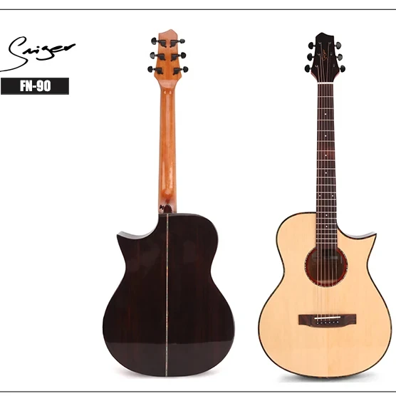 Wholesale Smiger Hot  new cutaway High quality solid Spruce top acoustic guitar