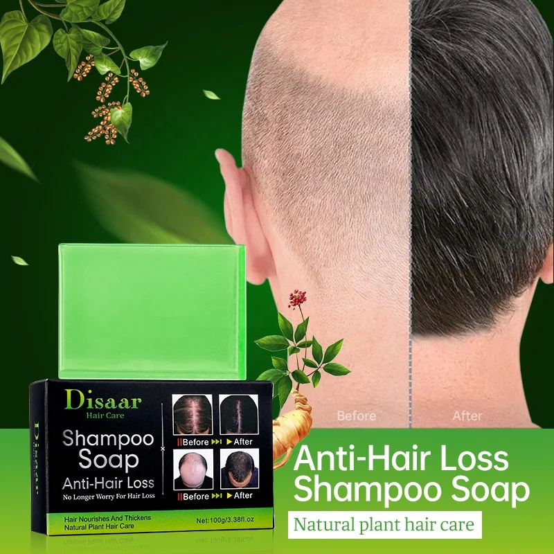Disaar 3 Step Revitalization Anti Hair Loss Natural Plant Hair Care Ginseng Argan Oil Hair Growth Shampoo Soap