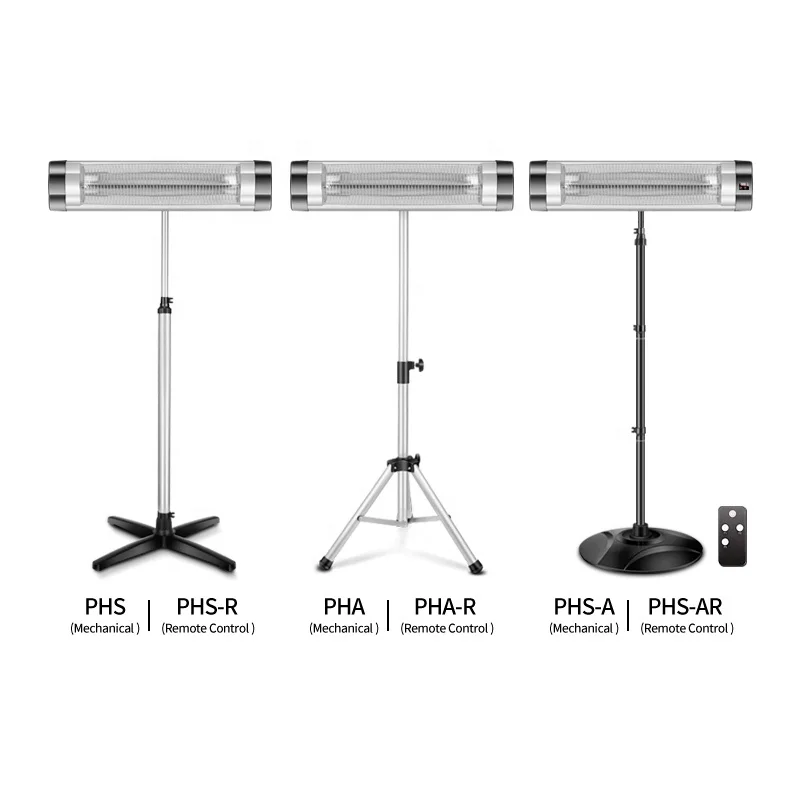 Freestanding infrared quartz electric outside heater