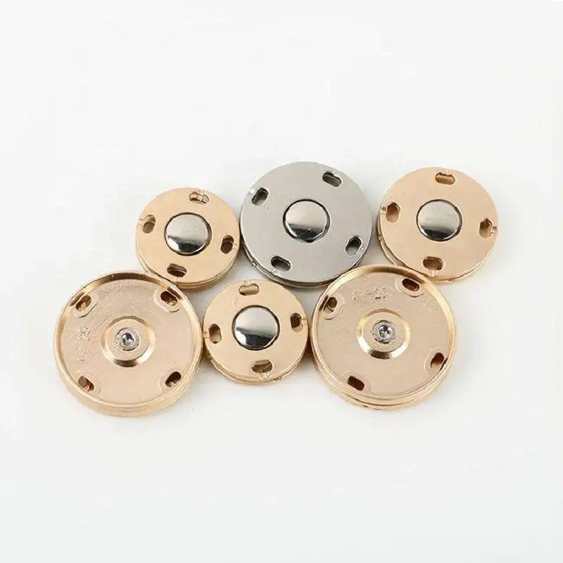 Factory Price Custom Metal Zinc Alloy Press Studs Sewing On 2 Parts Snap Buttons For Clothing