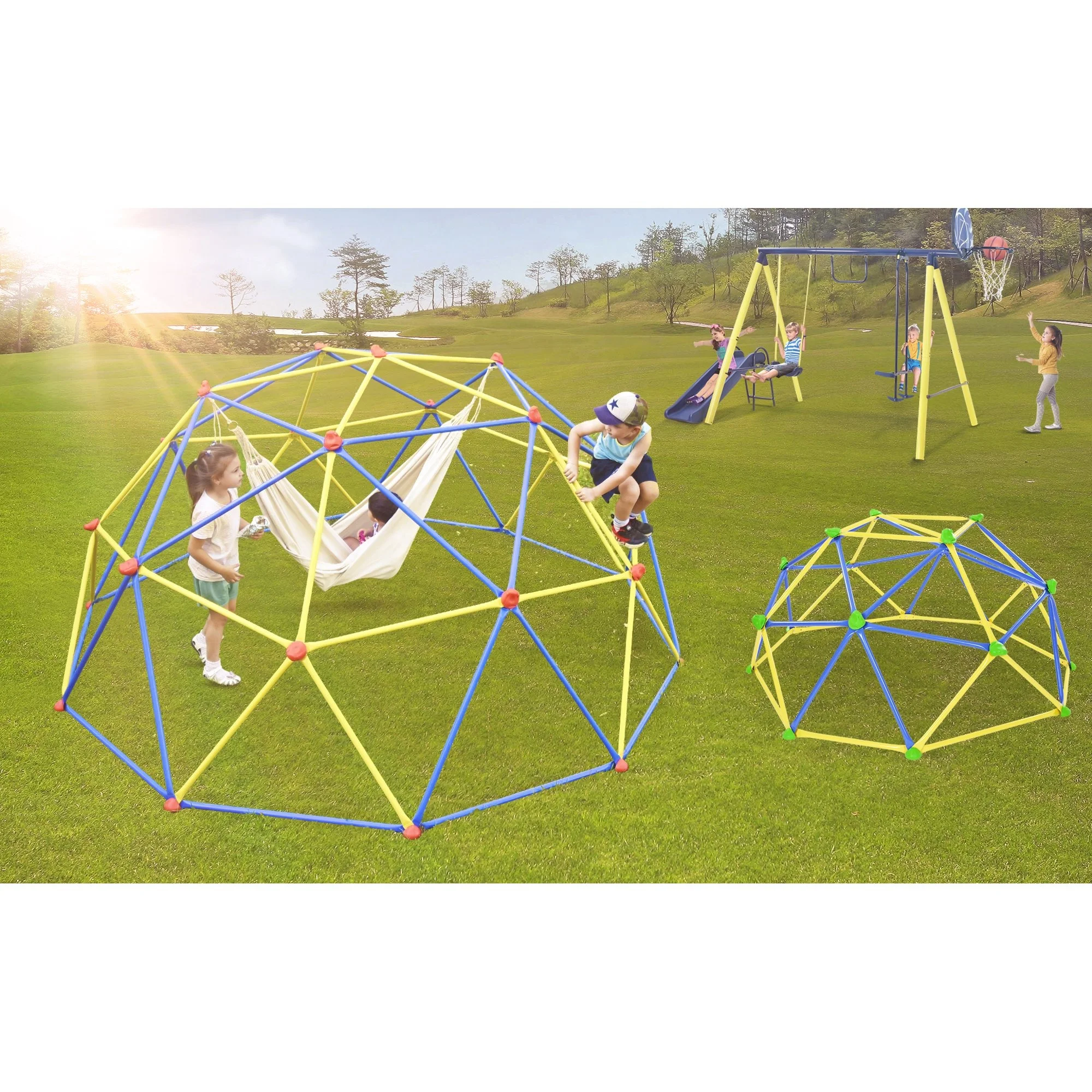 6FT 8FT 10FT 12FT Cheap Galvanized Dome Climber Factory Selling Kids Fitness and Play Jungle Gym For 3+ Children