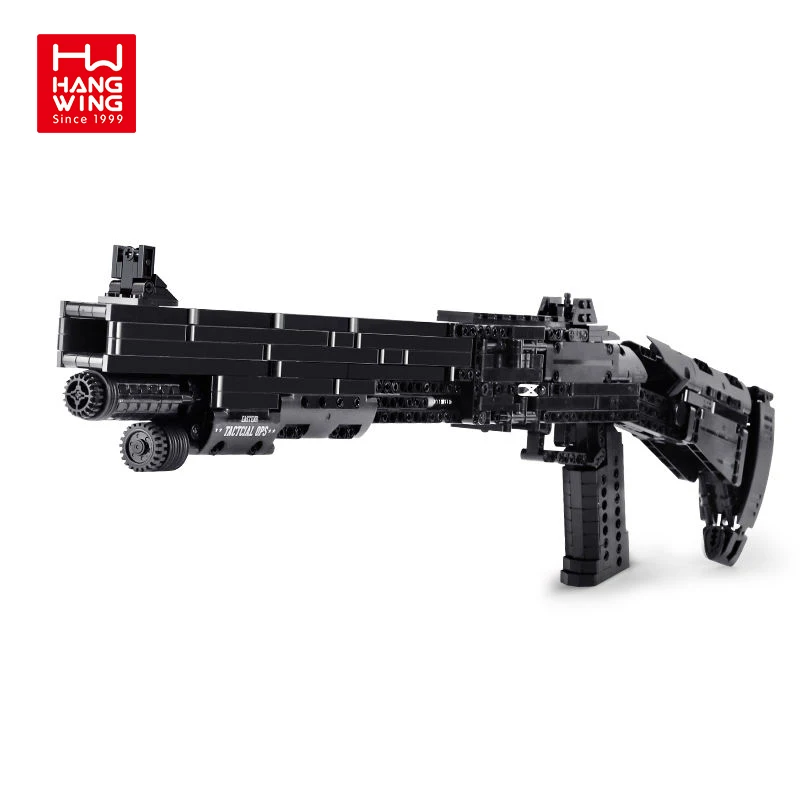 HW SWAT Gun Building Blocks Benelli M4 Super 90 Weapon Model Bricks Assembly Pistol PUBGed Gun Toys Block 1061pcs
