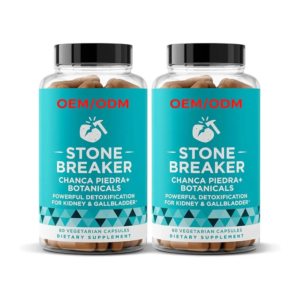 Stone-Breaker Chanca Piedra+Botanicalspowerful Detoxificationfor Kidney & Gallbladder 60 Vegetarian Capsules dietary Supplement