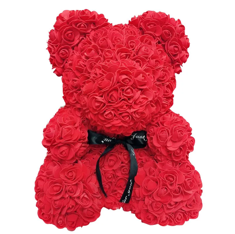 Styrofoam Oso Rose Flower Bear Valentine Big Teddy Bear Rose Bear Gift For Girlfriend