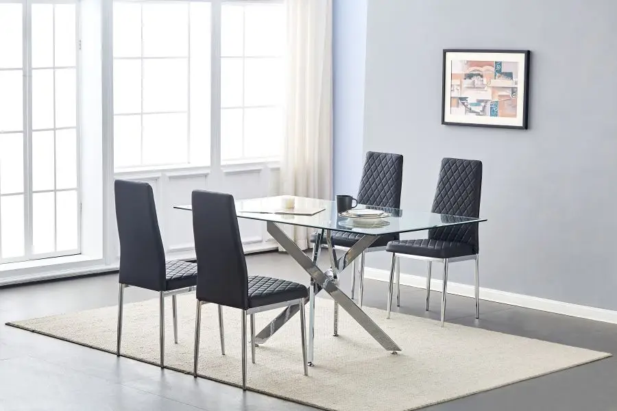 Modern Style Luxury 6 Seater Kitchen Furniture Cheap Dining Table And Chair Set Used For Dining Room