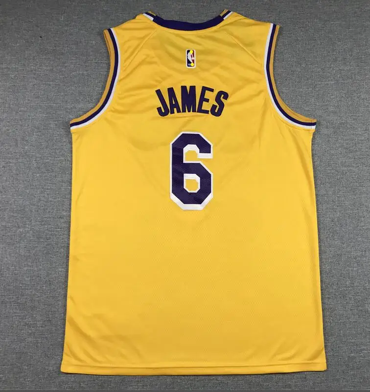 Best Seller Basketball Player Jersey James 23 Yellow Stitched Jersey For Man And kids