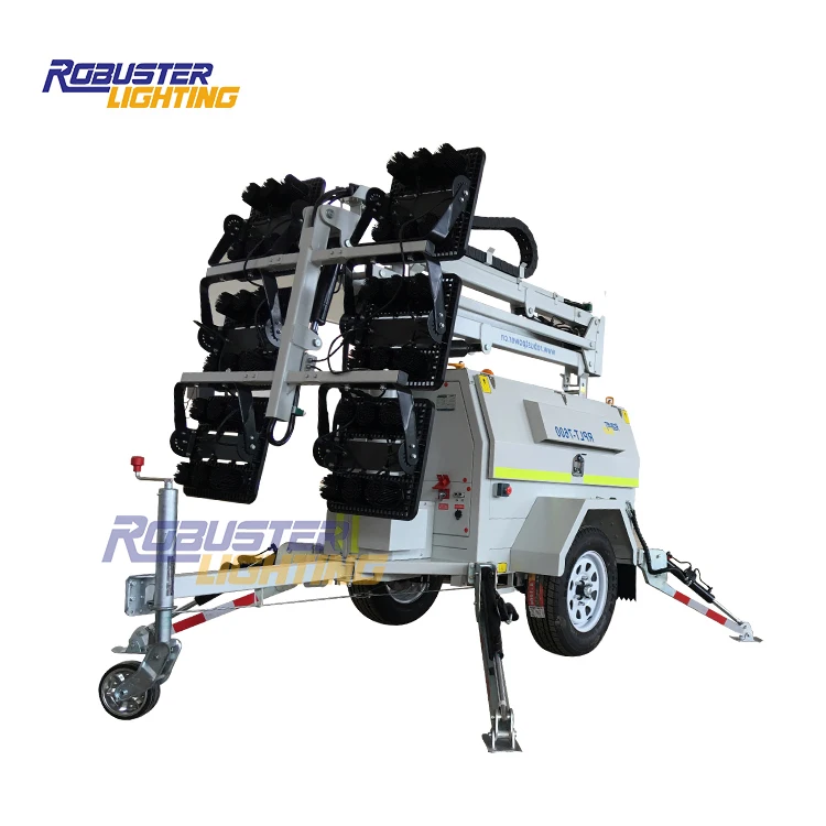 9m light tower Diesel Generator Mobile LED Lighting Tower construction mining tower light