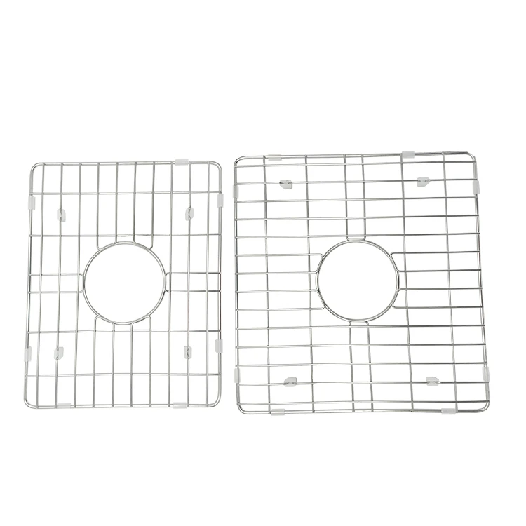 2022 customized kitchen sink divider bottom wire stainless steel double bowl sink grid