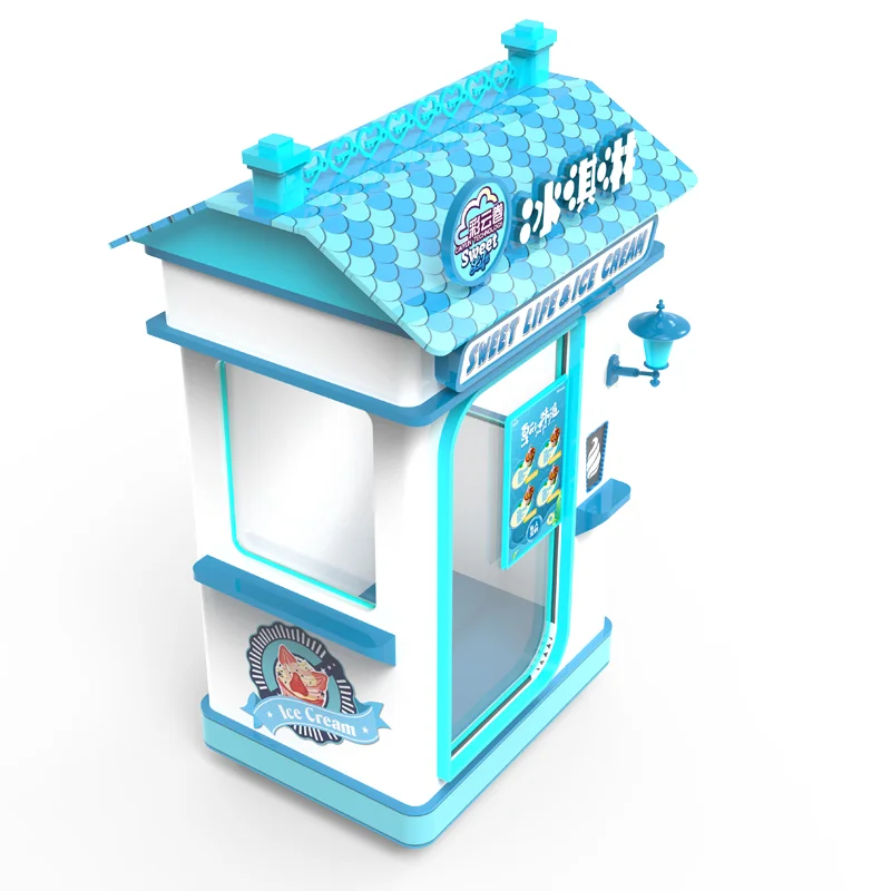 Factory supply attractive price 3000W business price mobile ice cream cup vending machine