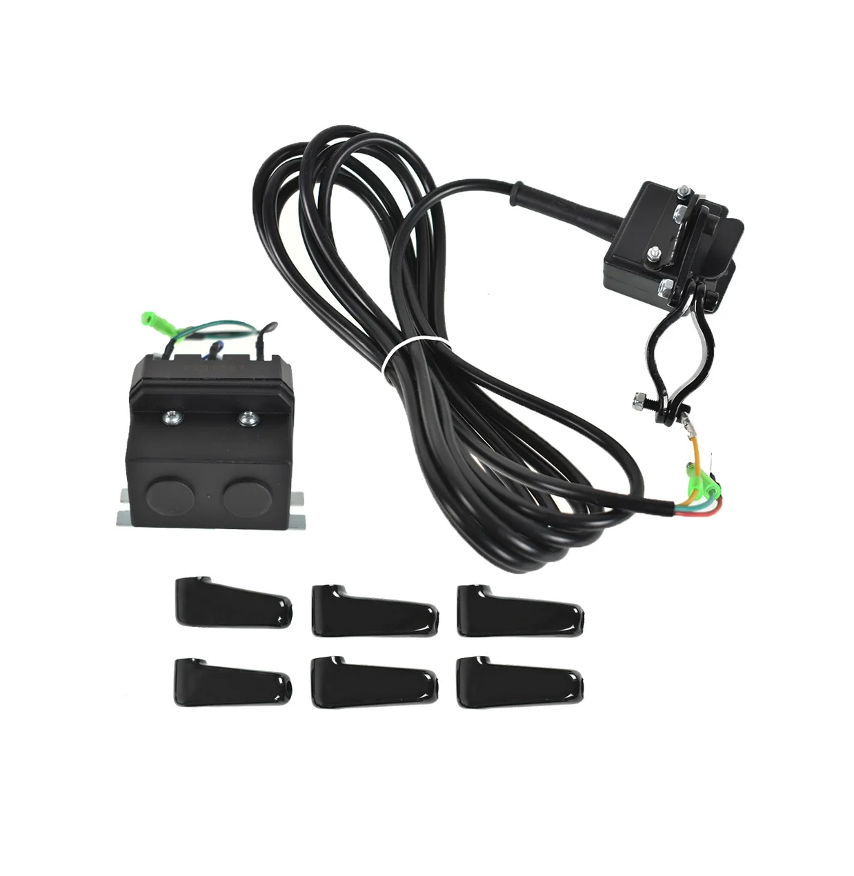 12V 250A Solenoid Relay Contactor & Winch Rocker Thumb Switch With Mounting Bracket