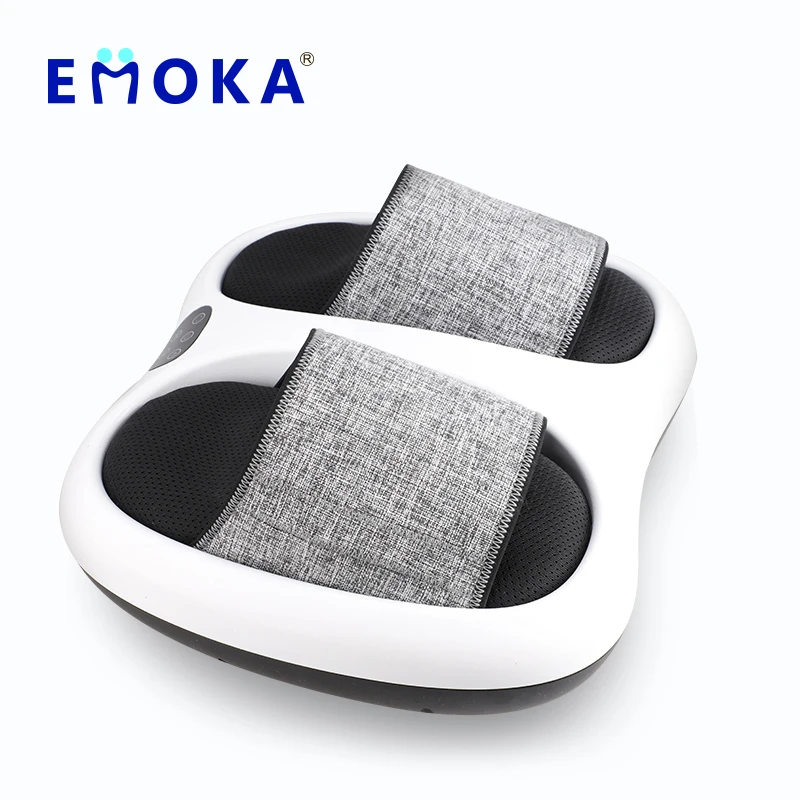 Air Compress Acupressure Emoka Multi-function Electric Vibrating Feet Massage Deluxe Shiatsu Foot Massager with Heat ABS 30W