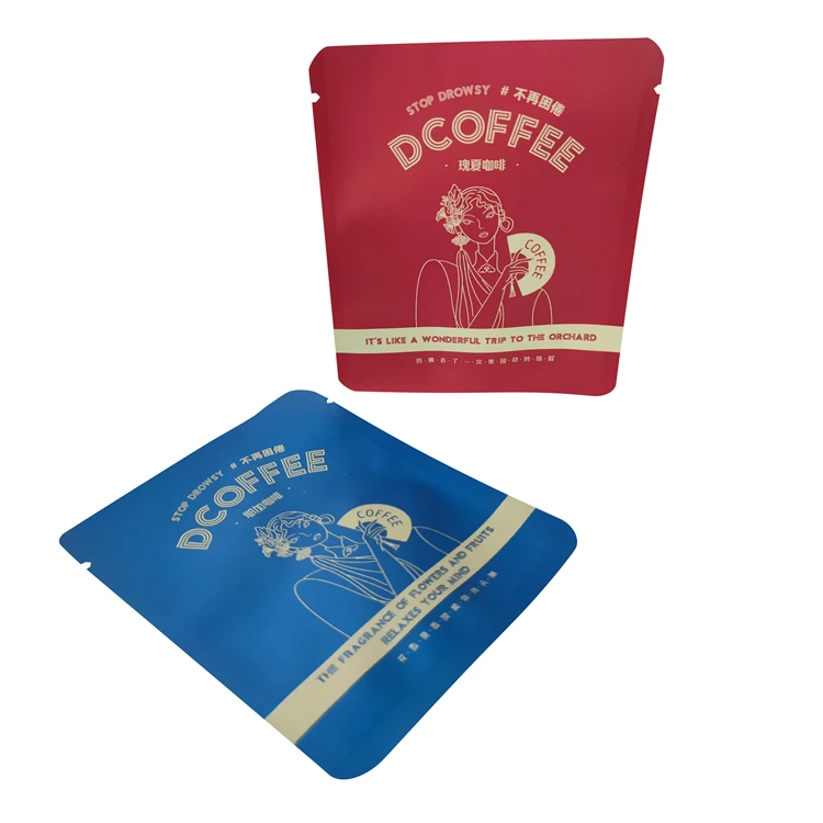 Drip Coffee Packaging Bag Aluminum Foil Envelope Layers Eco-friendly 3 Side Seal Sachet Coffee Bag Set For Filter