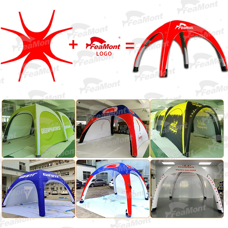 3X3M Airtight Waterproof Advertising Inflatable Gazebo Spider Dome Tent  Inflatable Arch Dome Event Tent For Trade Show