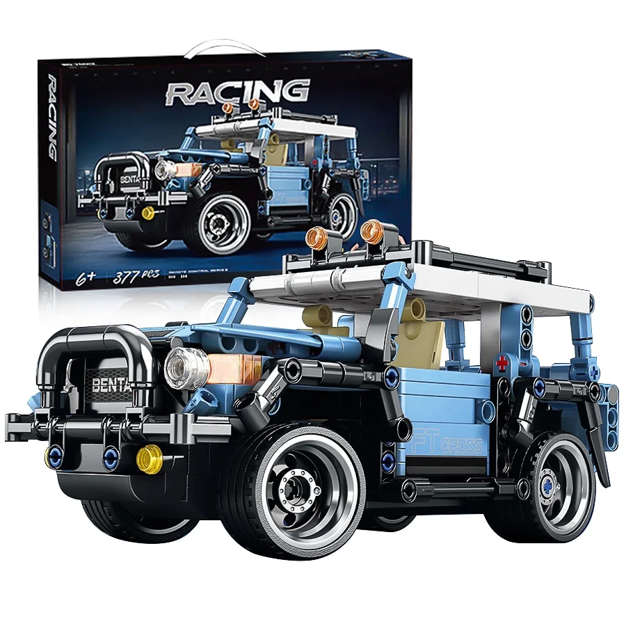 377pcs Remote Control SUV Motor Power Speed Off road Buggy Building Blocks Bricks Toys Kids Christmas Gifts