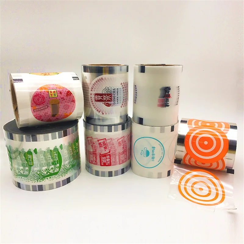 LOKYO New arrival 150mm custom logo pp pet plastic milktea boba cup sealing packaging film