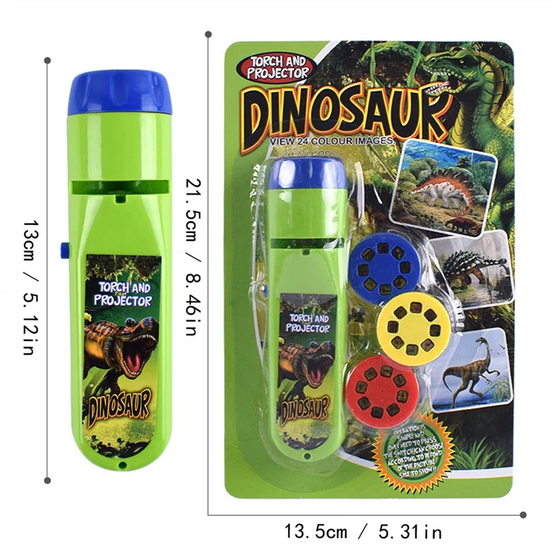 Wholesale Kids Bedtime Night Light Dinosaur Projector Torch Projection Light Animal Torches lamp Flashlight Light up Toy