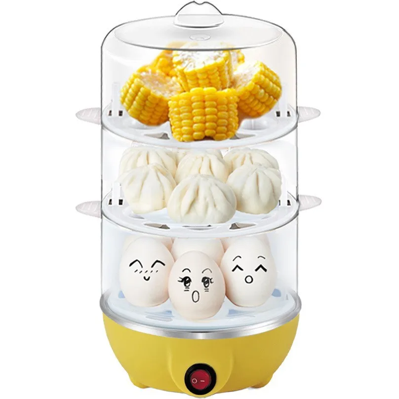 2024 Hot Selling Multi-Functional Egg Steamer Boiler Stainless Steel Egg Cokker Mini Anti-Dry Burning Egg Poacher