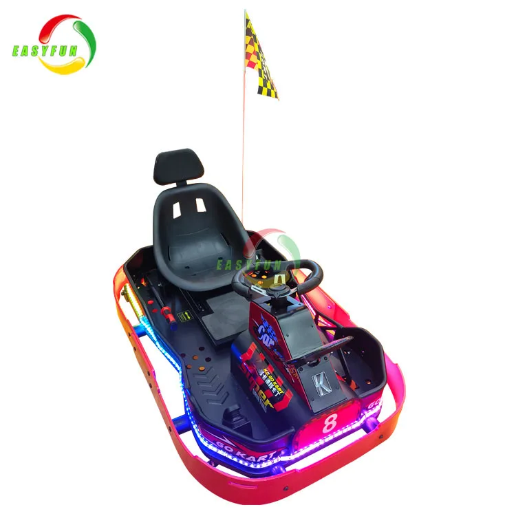Amusement park electric karting car kiddie ride electric bumper go kart for sale
