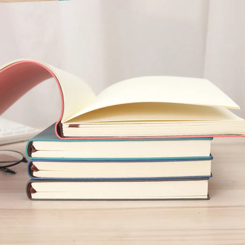 A5 PU leather  notebook diary school student soft cover notebook smart journal square/blank pages notepad