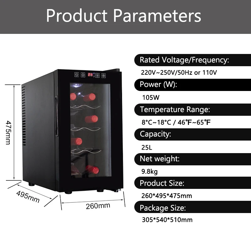 LANYI red bull mini fridge wine cellar cooling unit refrigerated wine cellar suitable for bar families