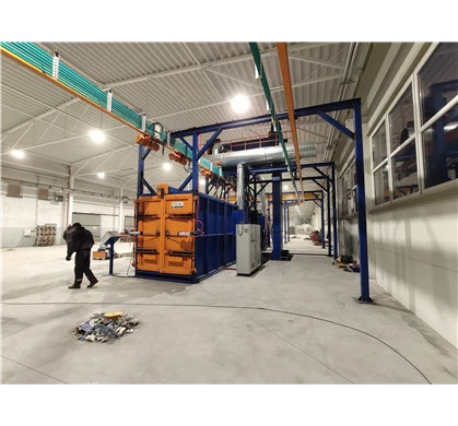 
the price of hanging chain shot blasting machine 
