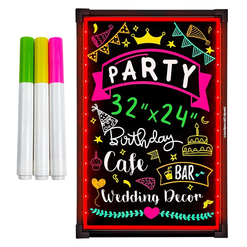 Non Toxic Promotion Gift Set Multi-color Chalk Markers LED Board Chalkboard Wet Erase Markers