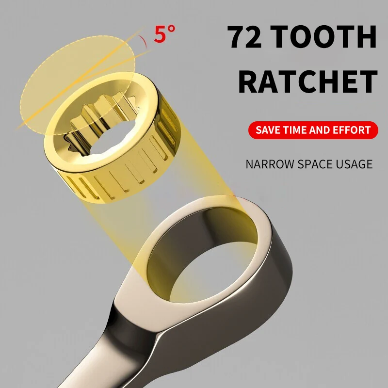 High-quality wrench set combined ratchet wrench open torque ratchet wrench