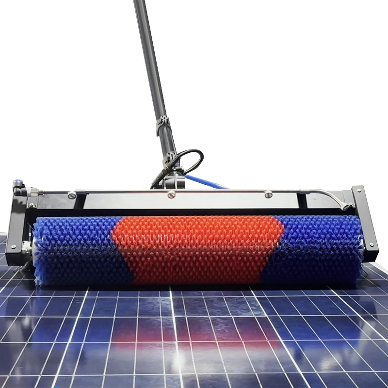 2024 Hot-selling Multifit the Latest Model of 3.5 Meters Length Rolling Solar Panel Cleaning Brush Due Power Supplies System
