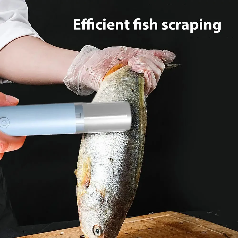 Fast Fish Scale Remover Fish Descaler Tool Skin Brush Scraping Cleaning Peeler