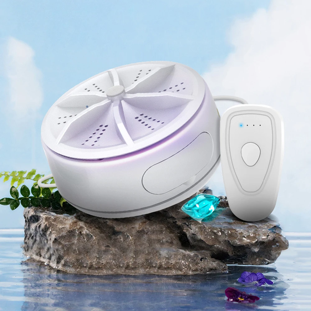 2022 china 24w small mini ultrasonic travel portable washing machine for clothes