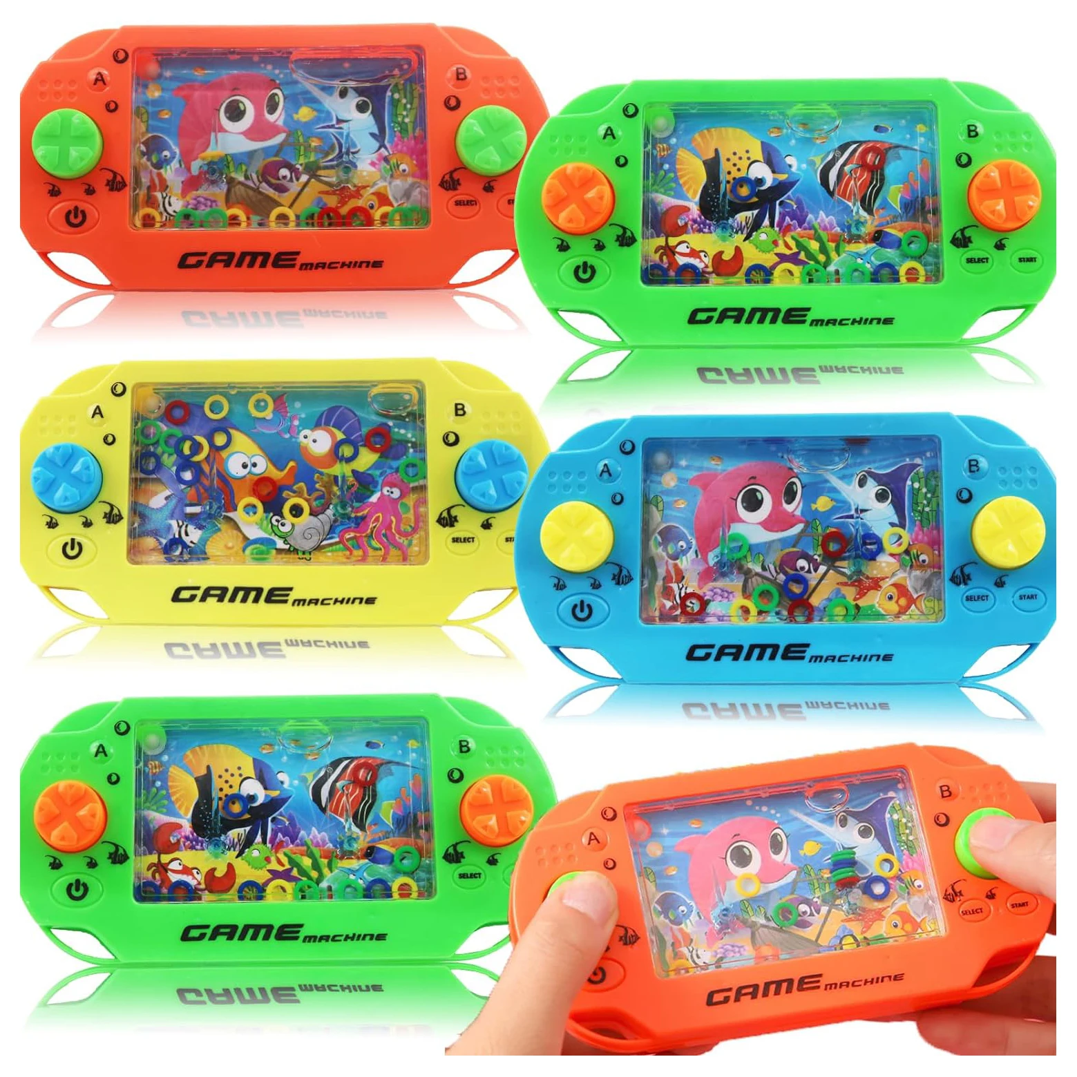 Water Ring Game Machine Toy Ring Childhood Classic Children Like Playing Water Game Toy Ring Toss Game