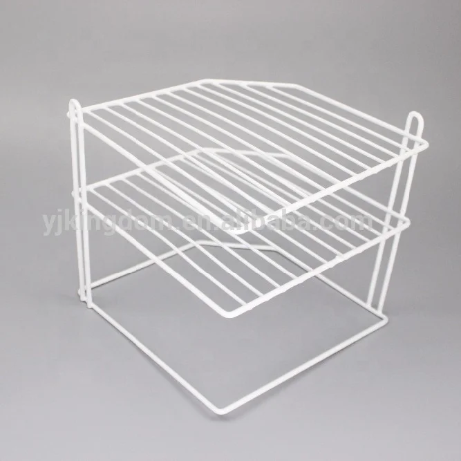 oem 549-90B homewares 3-tier white wire kitchen corner shelf