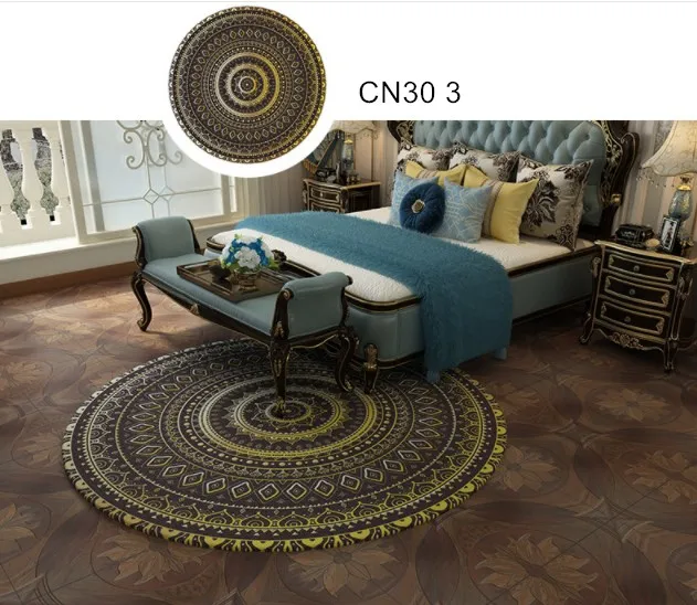 High Quality Bedroom Soft Area Persian Carpets Round Rug Turkish Carpet