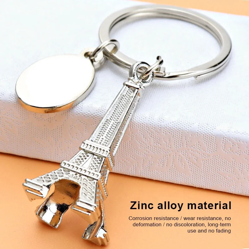 Eiffel tower shape key chains Chinese supplier Christmas gift Multi-purpose fast deliver promotional metal keychain