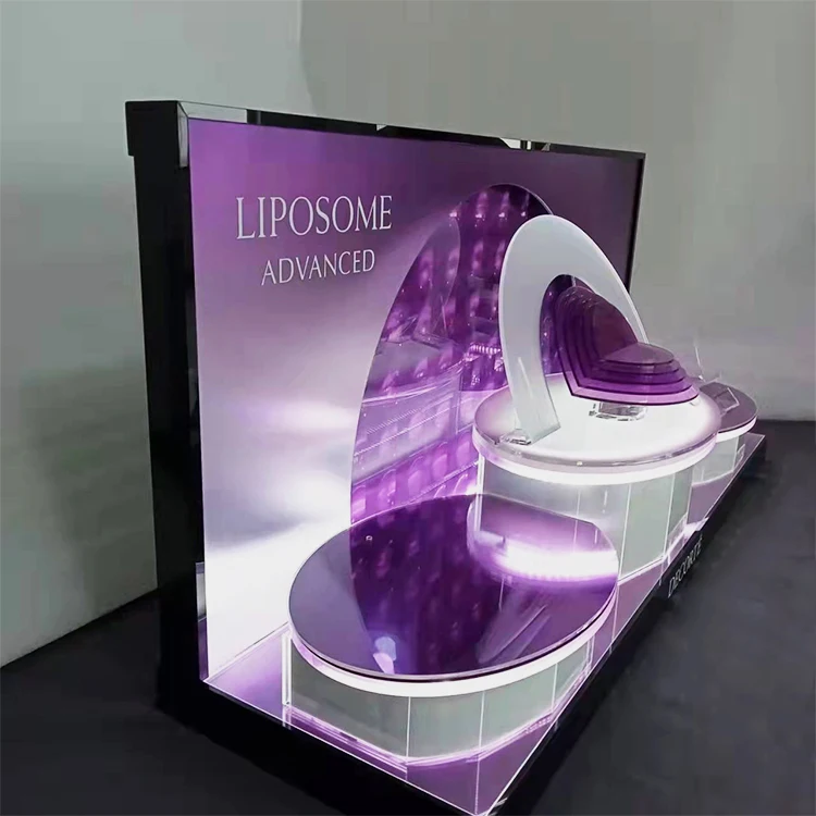 Профессиональный магазин витрины для макияжа стойки косметики светодиодные акриловые продуктов по уходу за кожей
