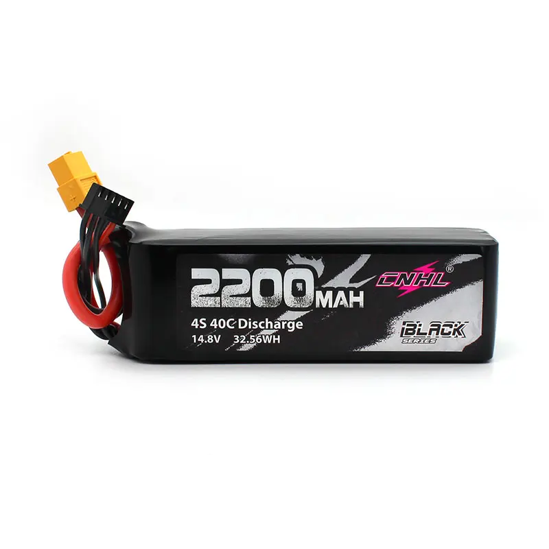 cnhl black series 2200mah 4s 14.8v 40c lipo battery  with xt60 plug